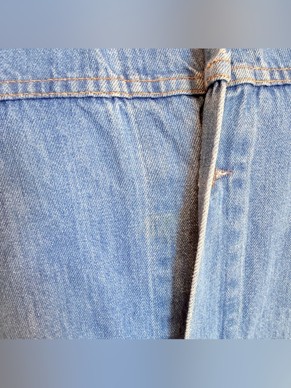 Vintage 80s Levi’s Long Denim Duster Long Coat Western Ranch Chore Jacket Ranch - Picture 8 of 15